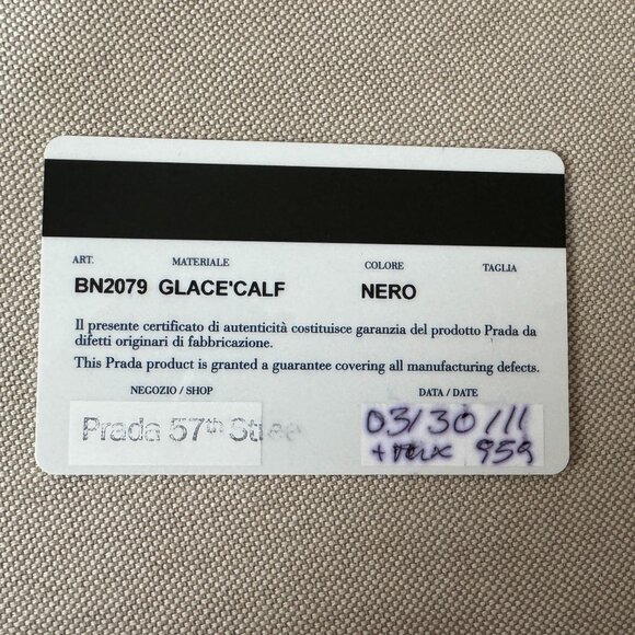 Vintage Prada Glacé Calf Leather Handbag with Strap (Authenticated) - Picture 9 of 16